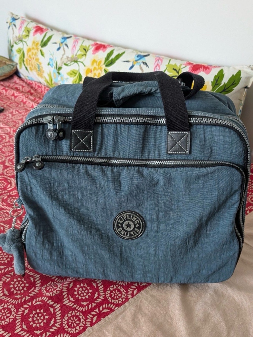 Kipling Blue Travel Bag - Compact Carryall